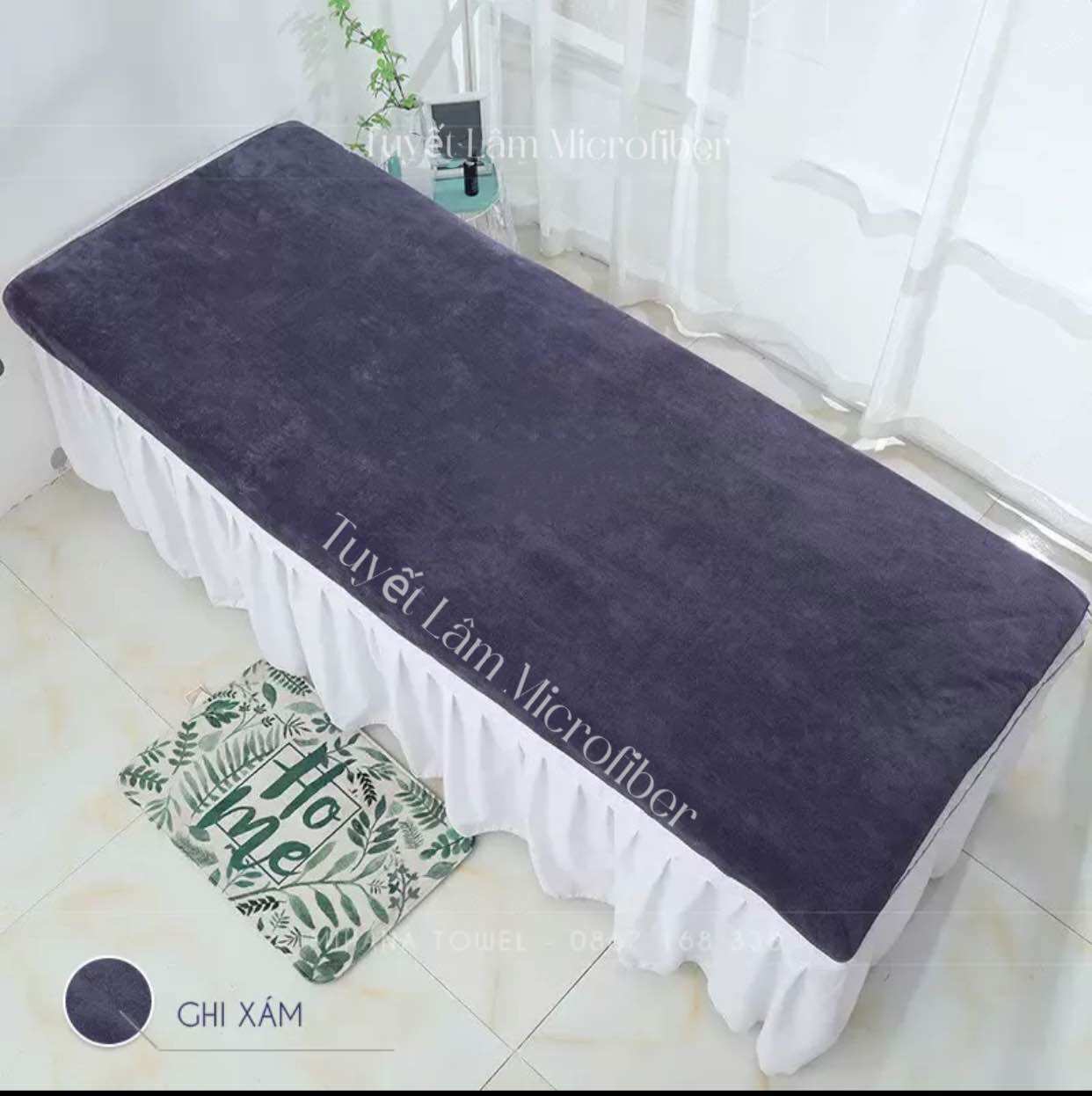 Khăn trải giường spa 90x190 microfiber mềm mịn ,không sổ lông , siêu thấm hút giá sốc !