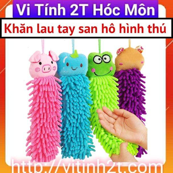 Khăn lau tay san hô hình thú