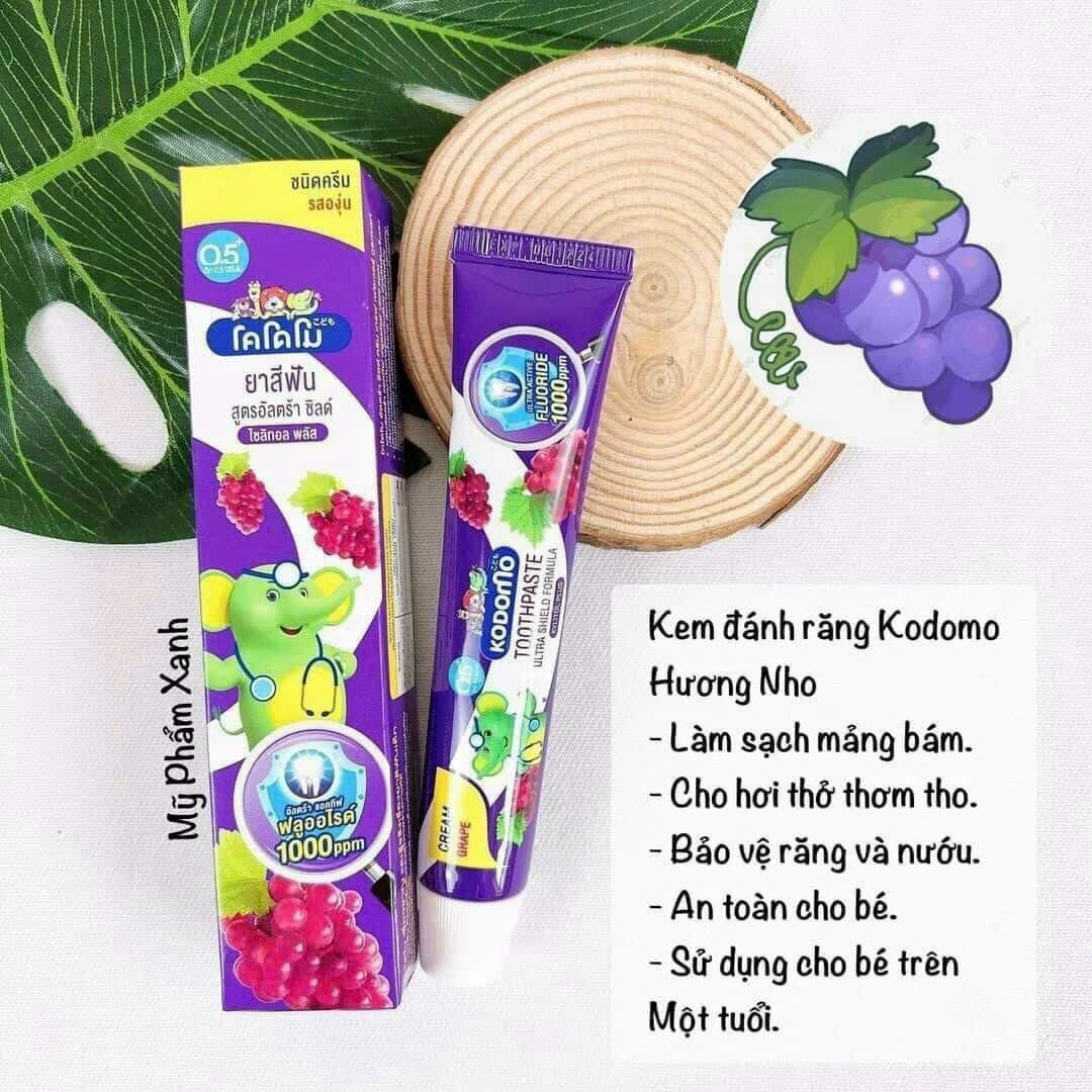 kem đánh răng em bé kodomo thái lan