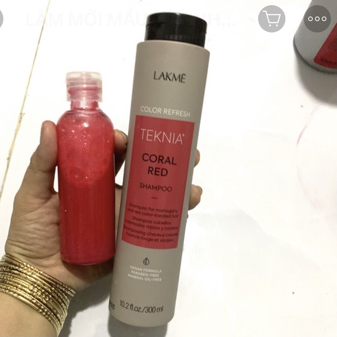 Dầu gội dành cho tóc màu Đỏ Ultra Red  chiết lẻ 100ml