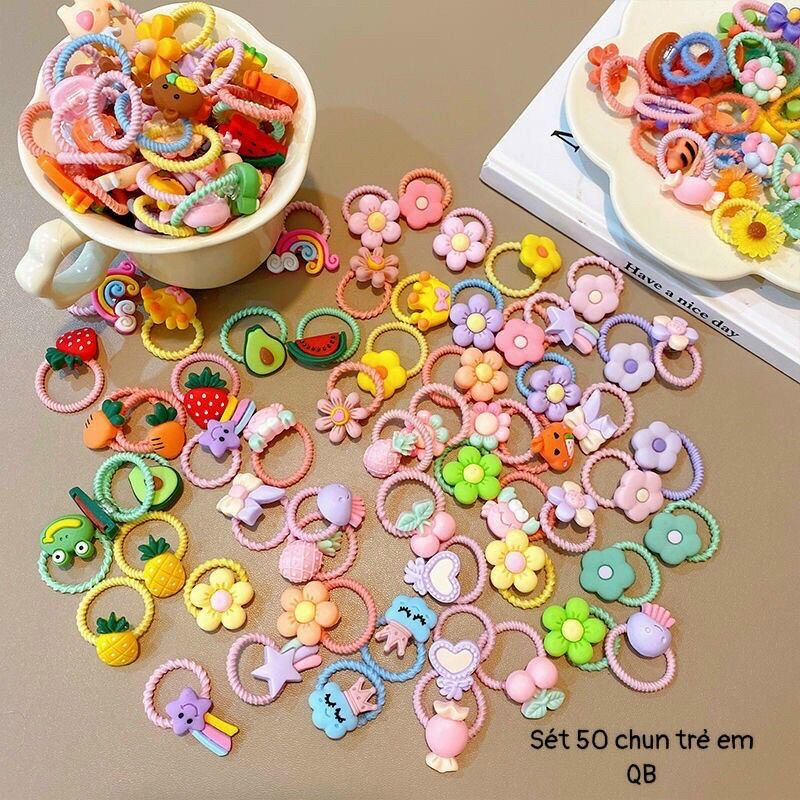Túi 10 dây thun tóc loại nhỏ cho bé