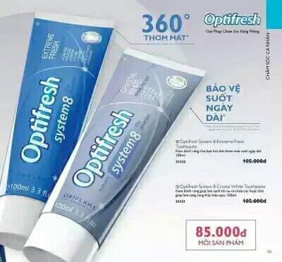 kem đánh răng Thụy điển giúp bạn có hơi thở thơm tho suốt ngày dài