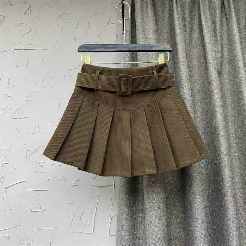(SHOP TÁO ĐỎ BIGSIZE 50KG ĐẾN 90KG) chân váy ngắn kèm đai lưng