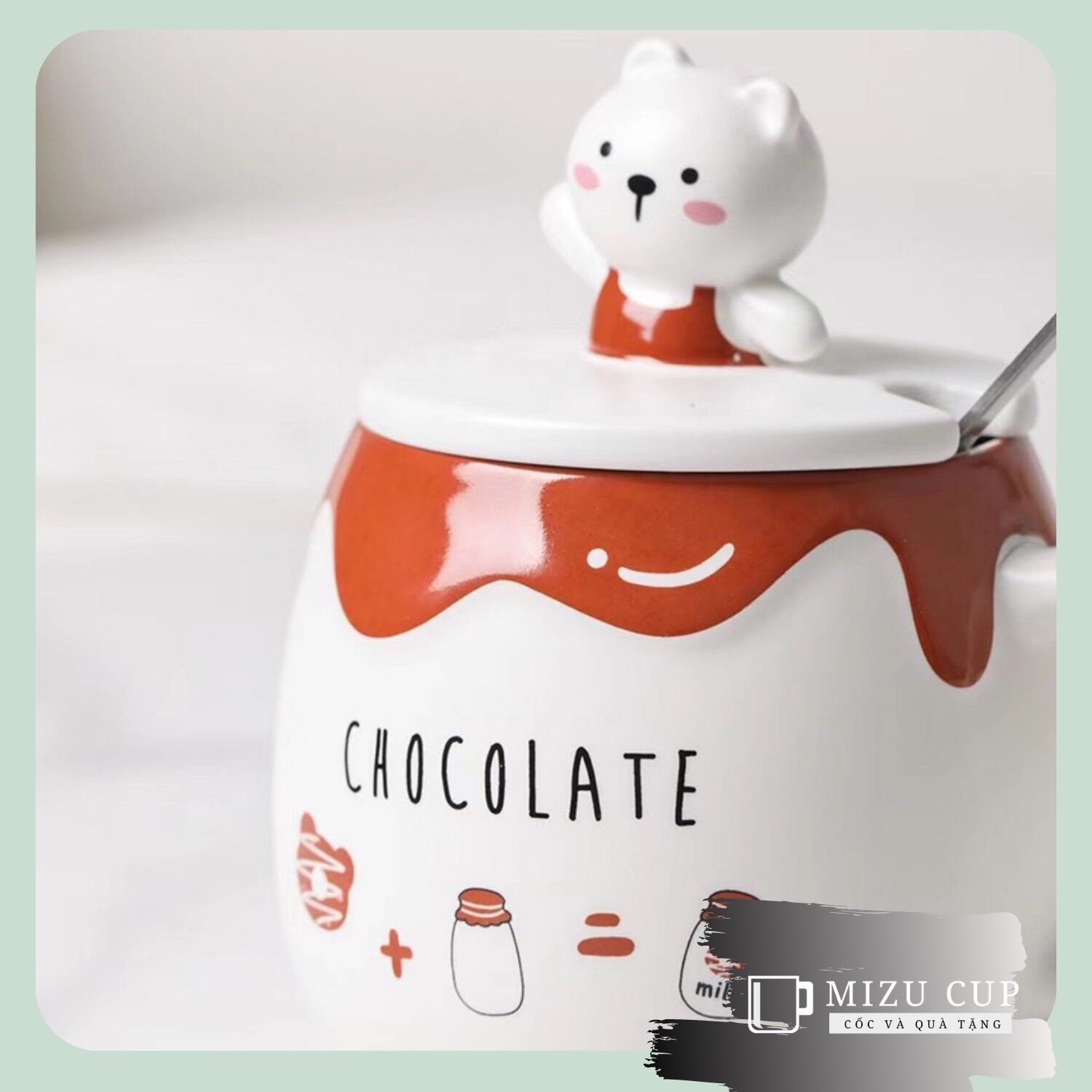 [Mizu Cup] Cốc nắp con gấu dễ thương (27)