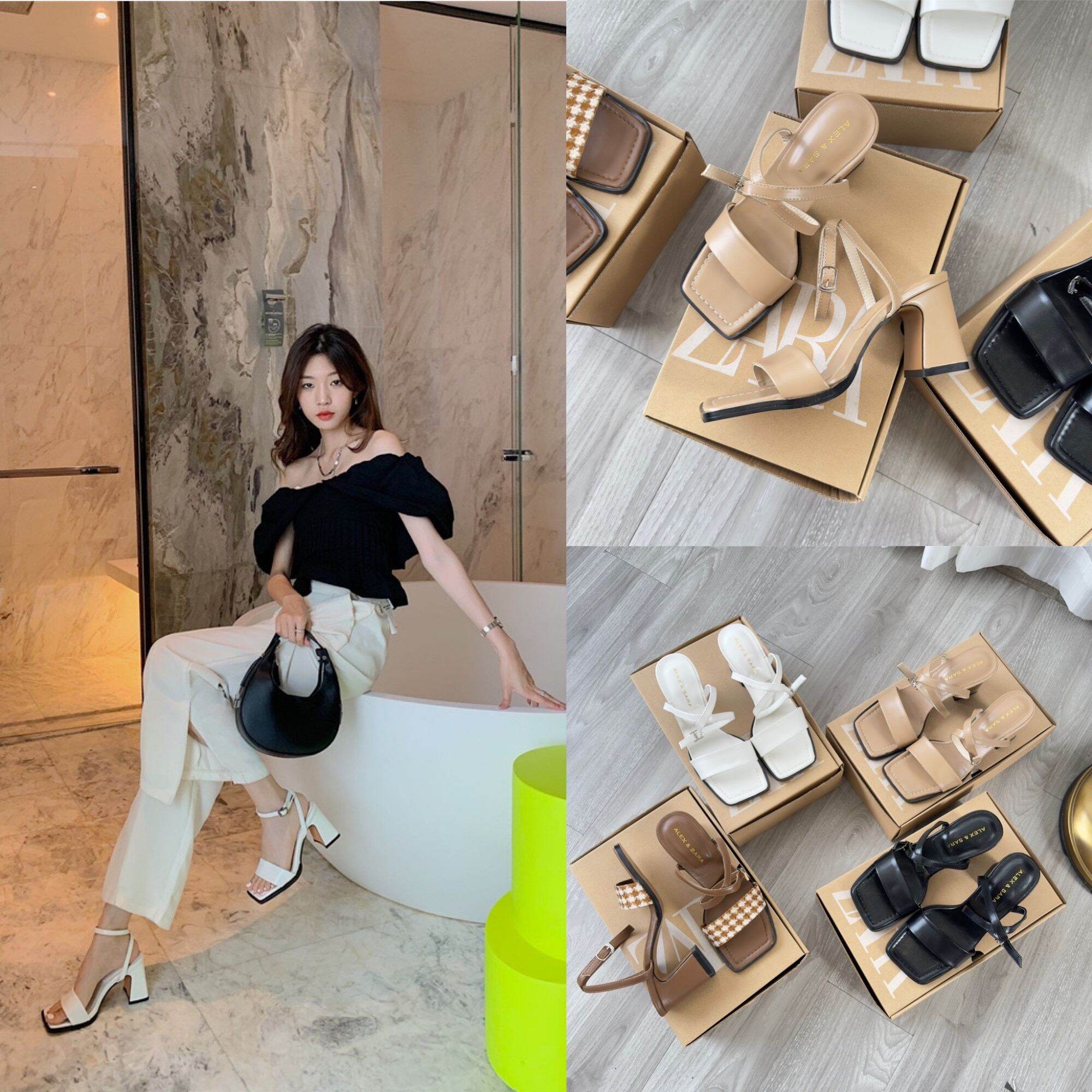 sandal alex sara bản ngang