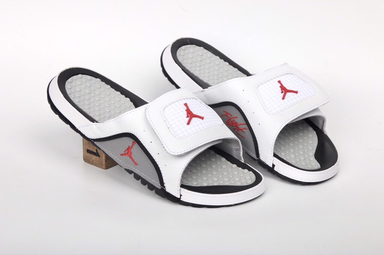 Jordan xịn thể thao màu trắng - dép quai ngang jordan nam nữ quai dán đế su mịn siêu êm cực nét | hàng việt nam