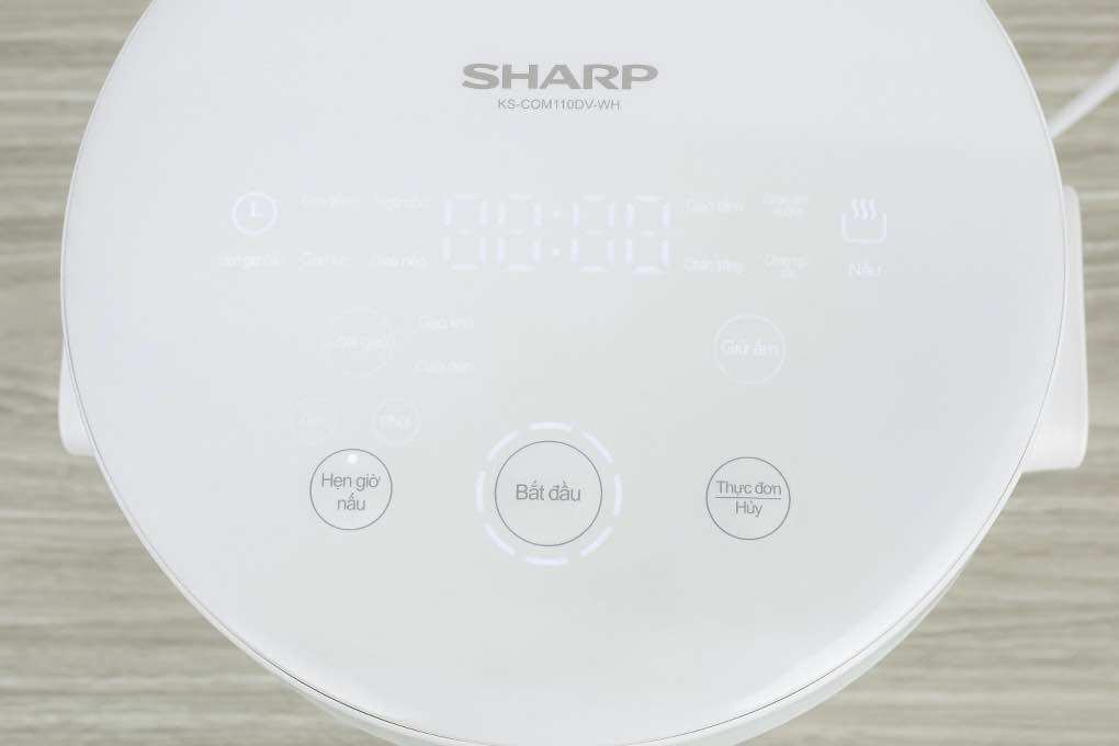 Nồi cơm điện tử Sharp 1.1 lít KS-COM110DV-WH