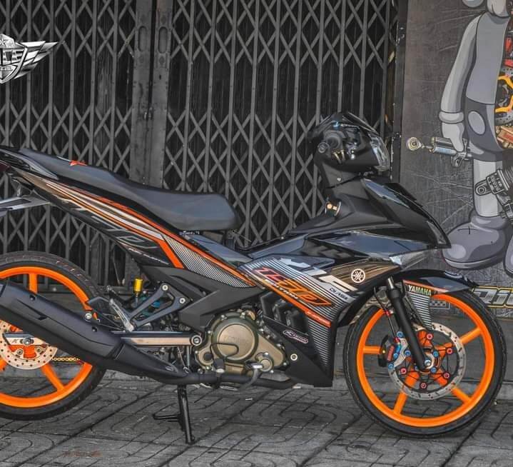 Tem rời exciter 150 đen phối cam