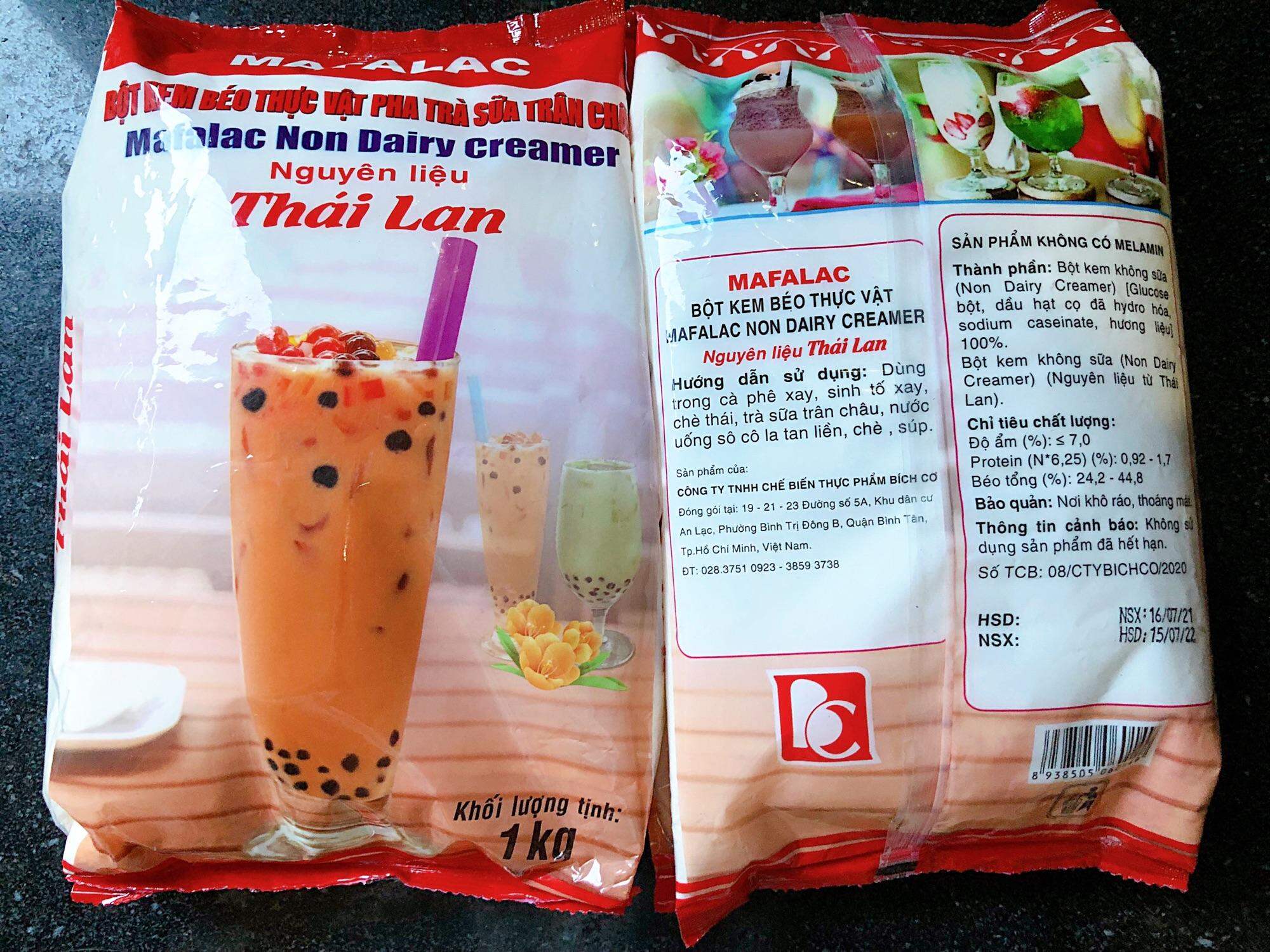 BỘT KEM BÉO THỰC VẬT MAFALAC 1KG PHA TRÀ SỮA TRÂN CHÂU, BỘT SỮA KEM BÉO THÁI LAN  - BÔNG BÔNG