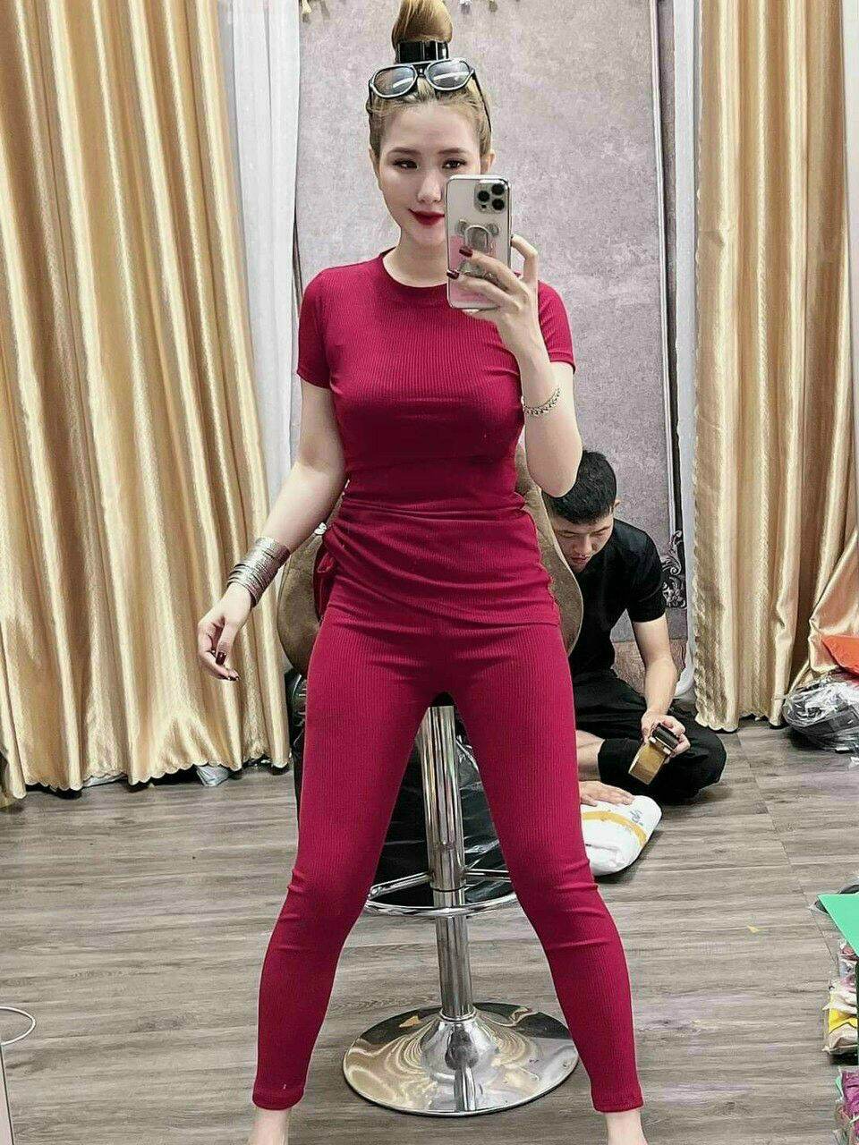 SET BỘ THUN GÂN TĂM NHÚN BÊN EO DÂY RÚT