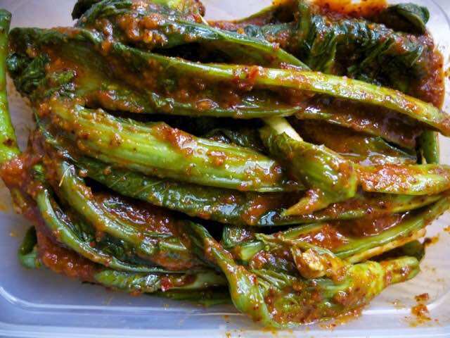 Kim chi cải bẹ xanh (갓김치)