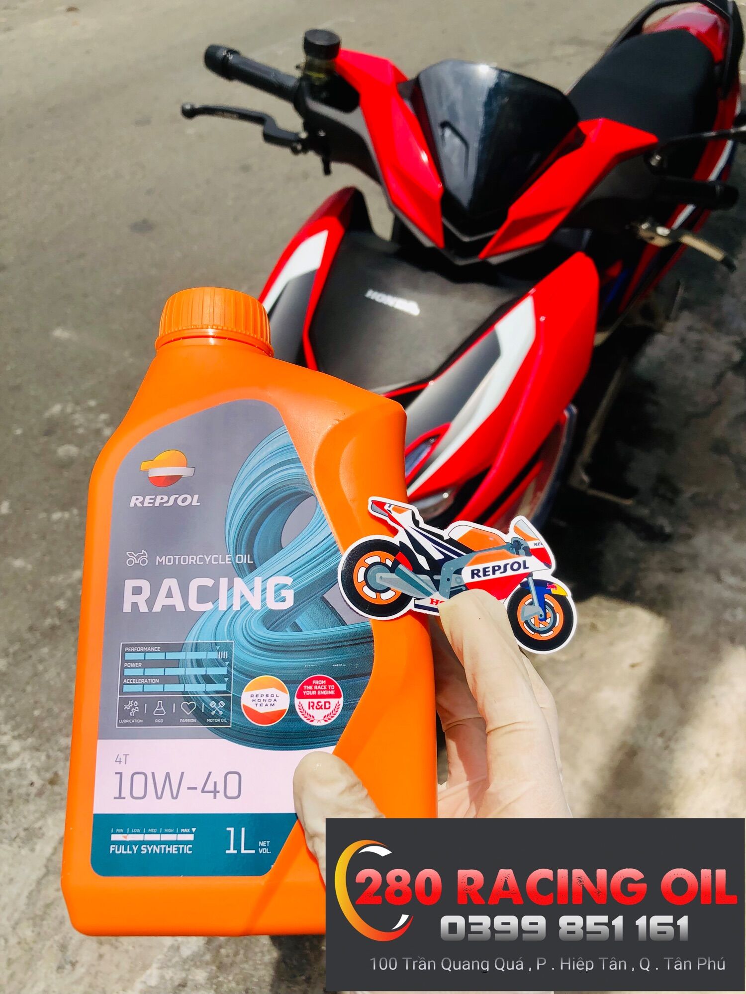Nhớt Repsol Racing 10w40 4T ( mẫu mới 2022 )