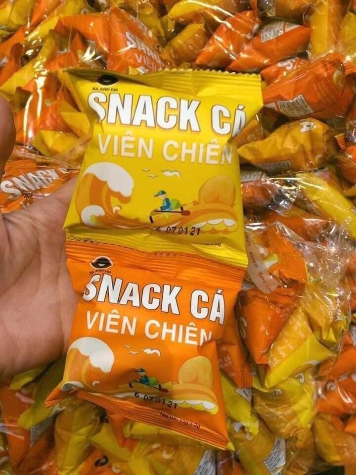 Snack cá viên chiên 69k/ bịch 60 gói