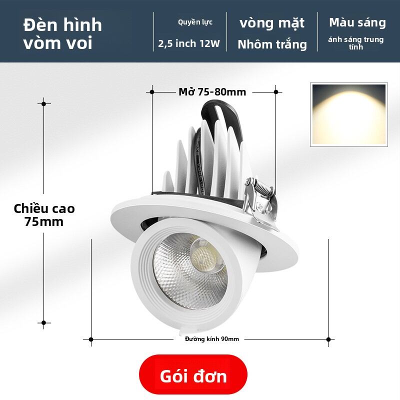FANYAO | Đèn LED Chiếu Tường Điều Chỉnh Góc Không Chói