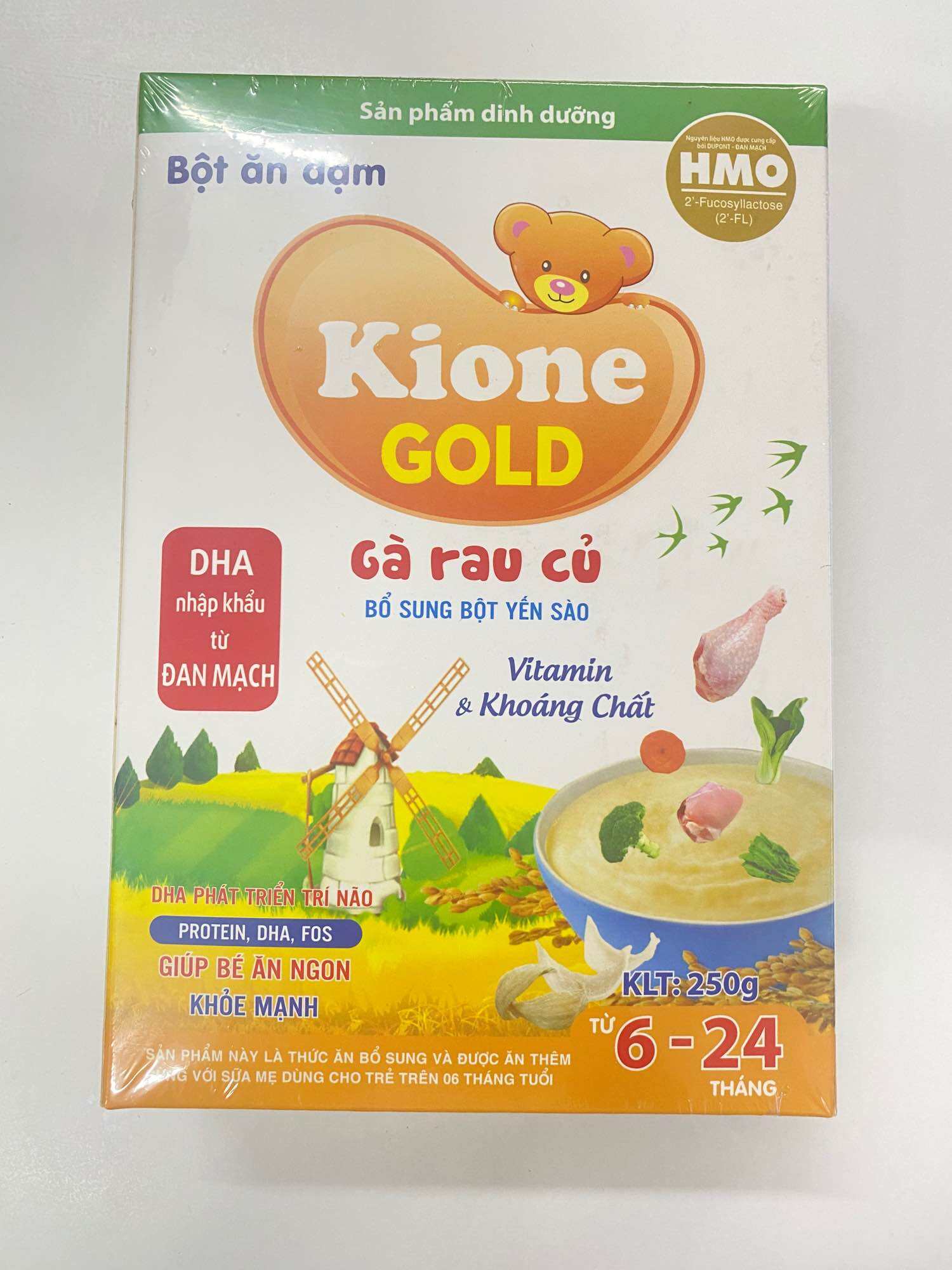 Bột Ăn Dặm Kione Gold 250g trẻ từ 6-12 tháng tuổi