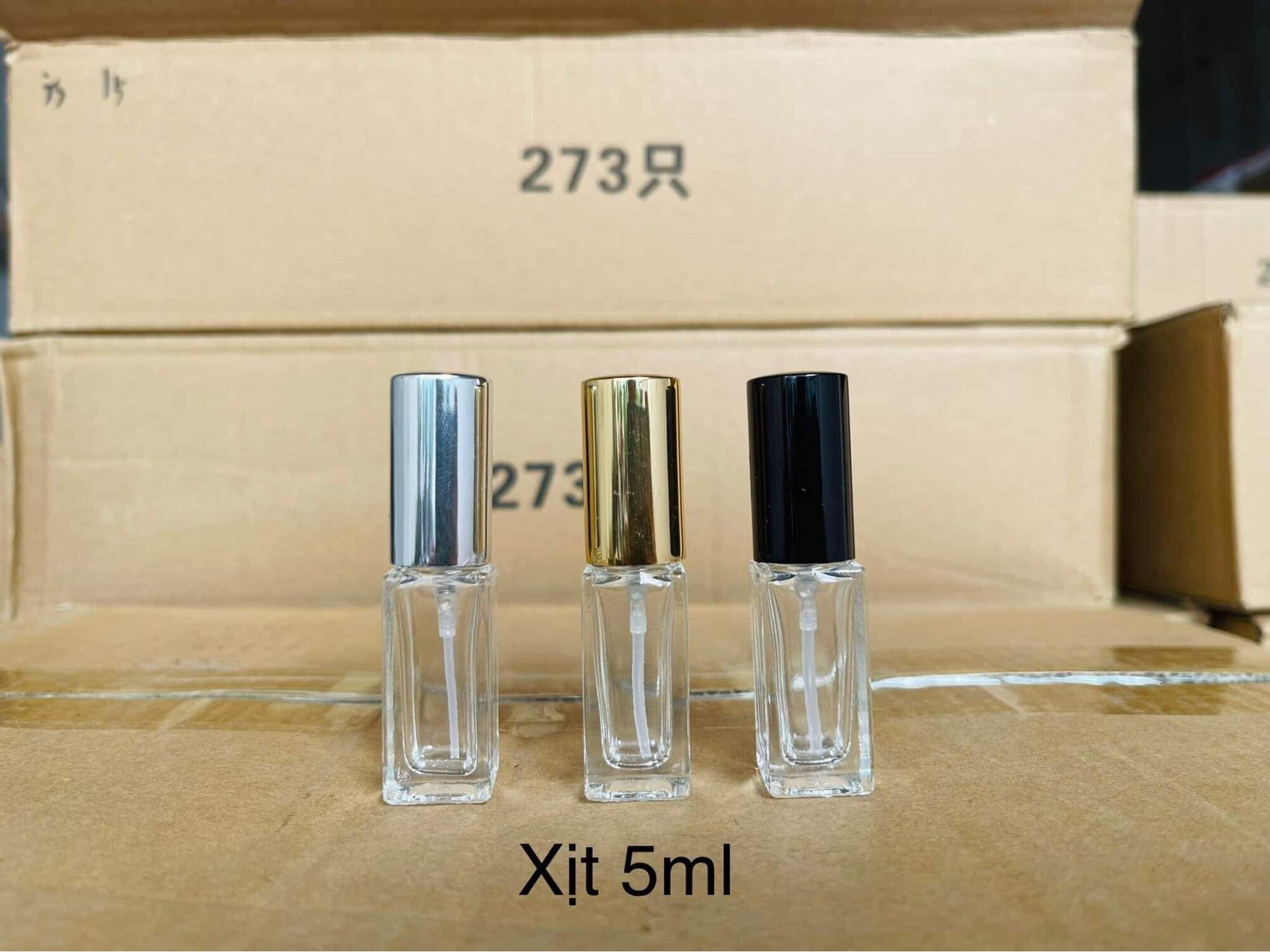 Chai chiết nước hoa 10ml cao, vuông dày cực đẹp