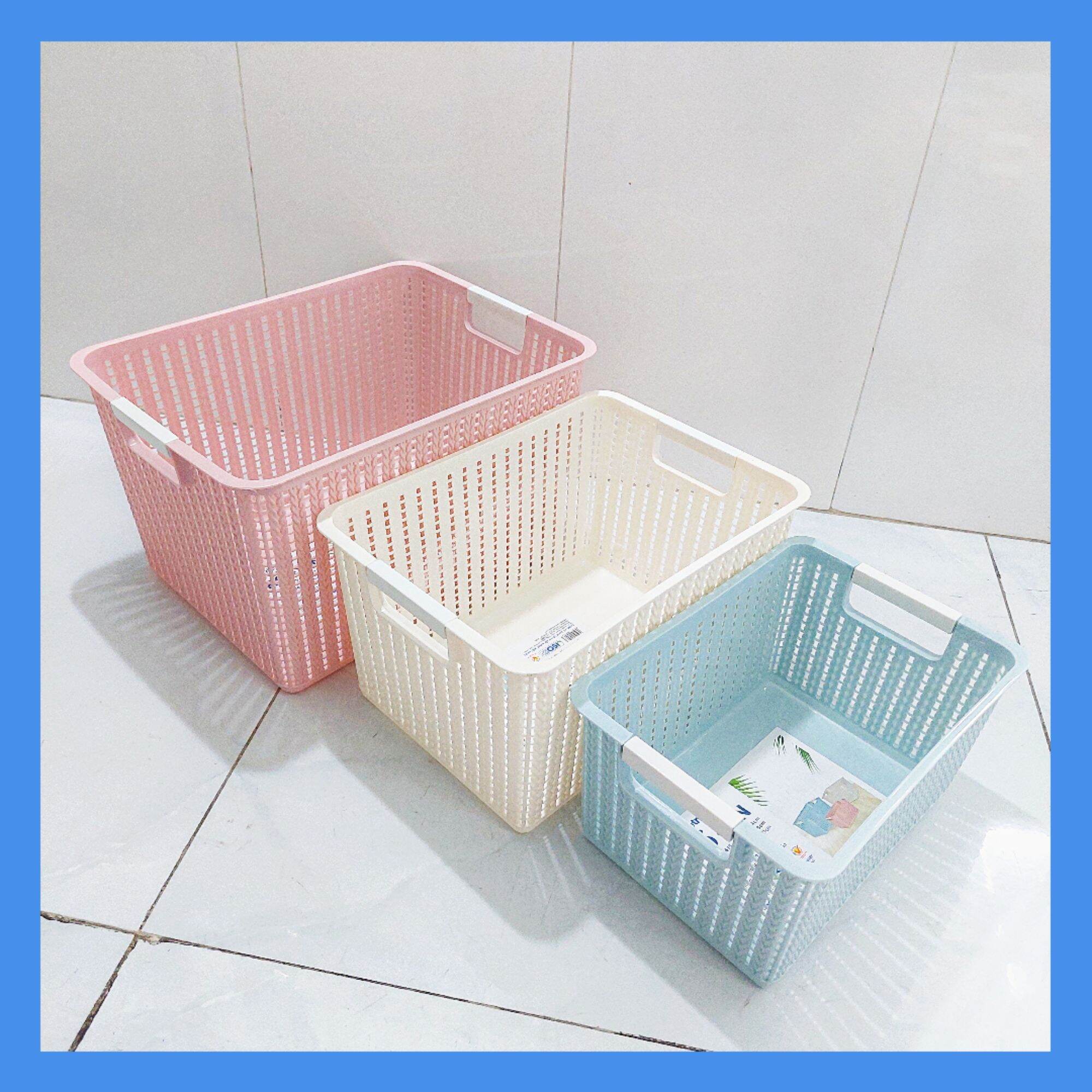 Combo 3 Rổ đan cao nhựa Việt Nhật cao cấp