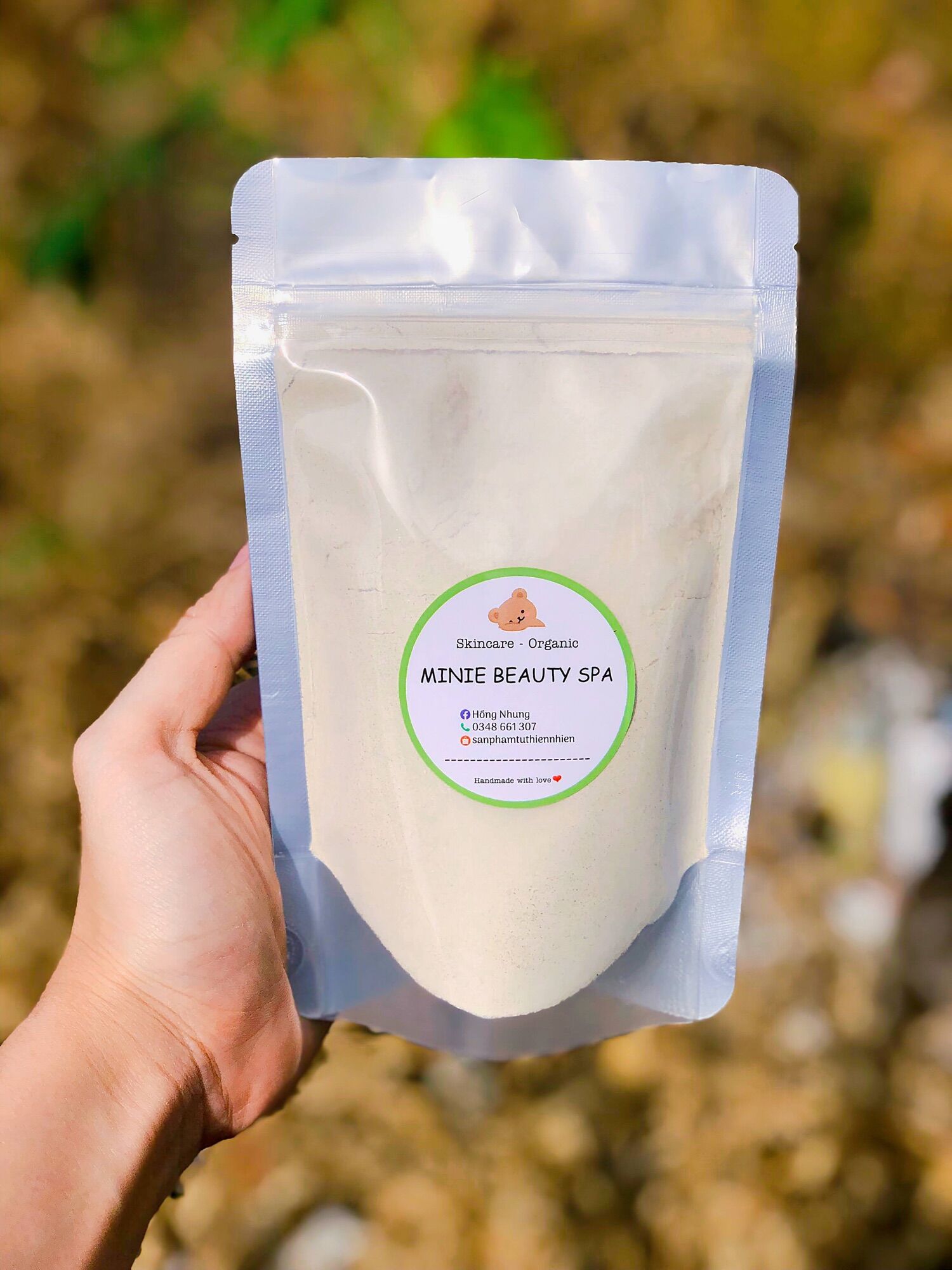 Bột rửa mặt thảo dược 64 vị làm sạch da,tẩy tế bào chết