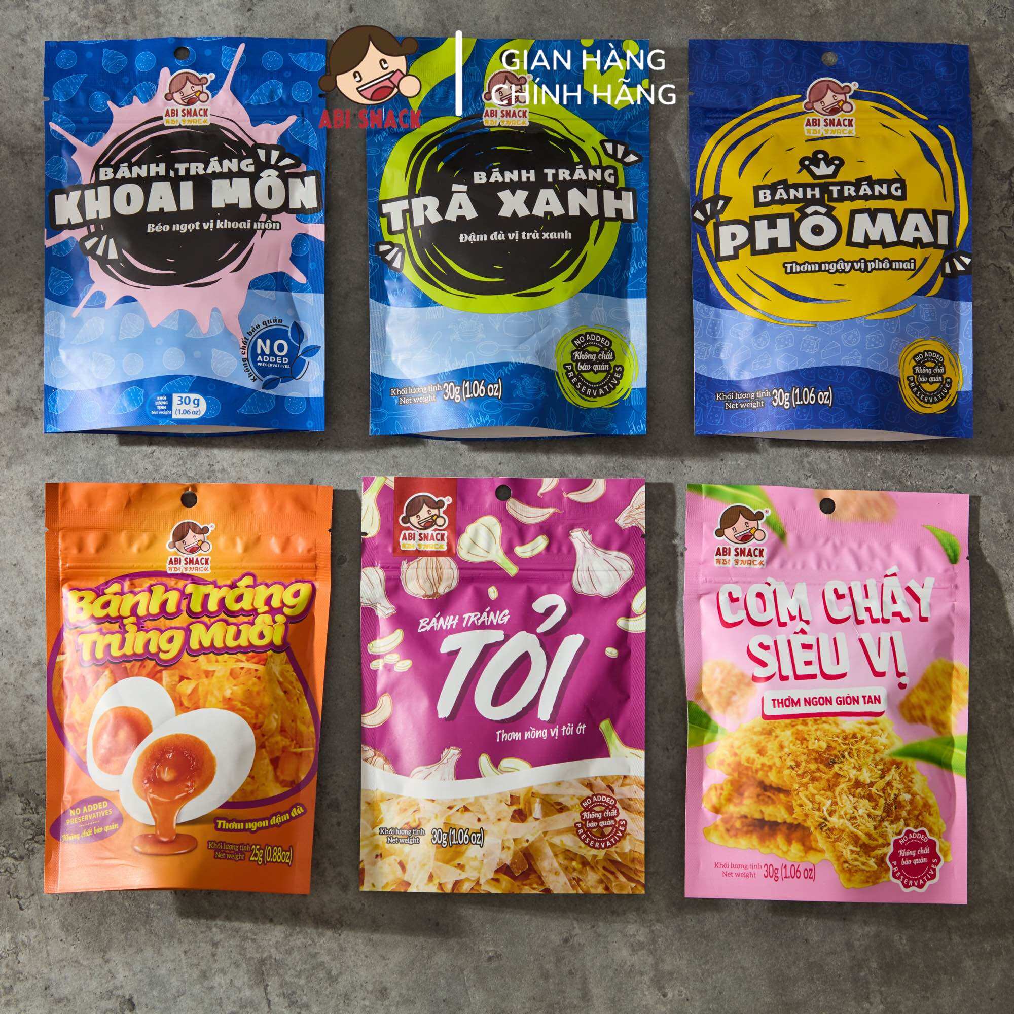 Combo Mini Size (6 loại) - Abi Snack - 175gram