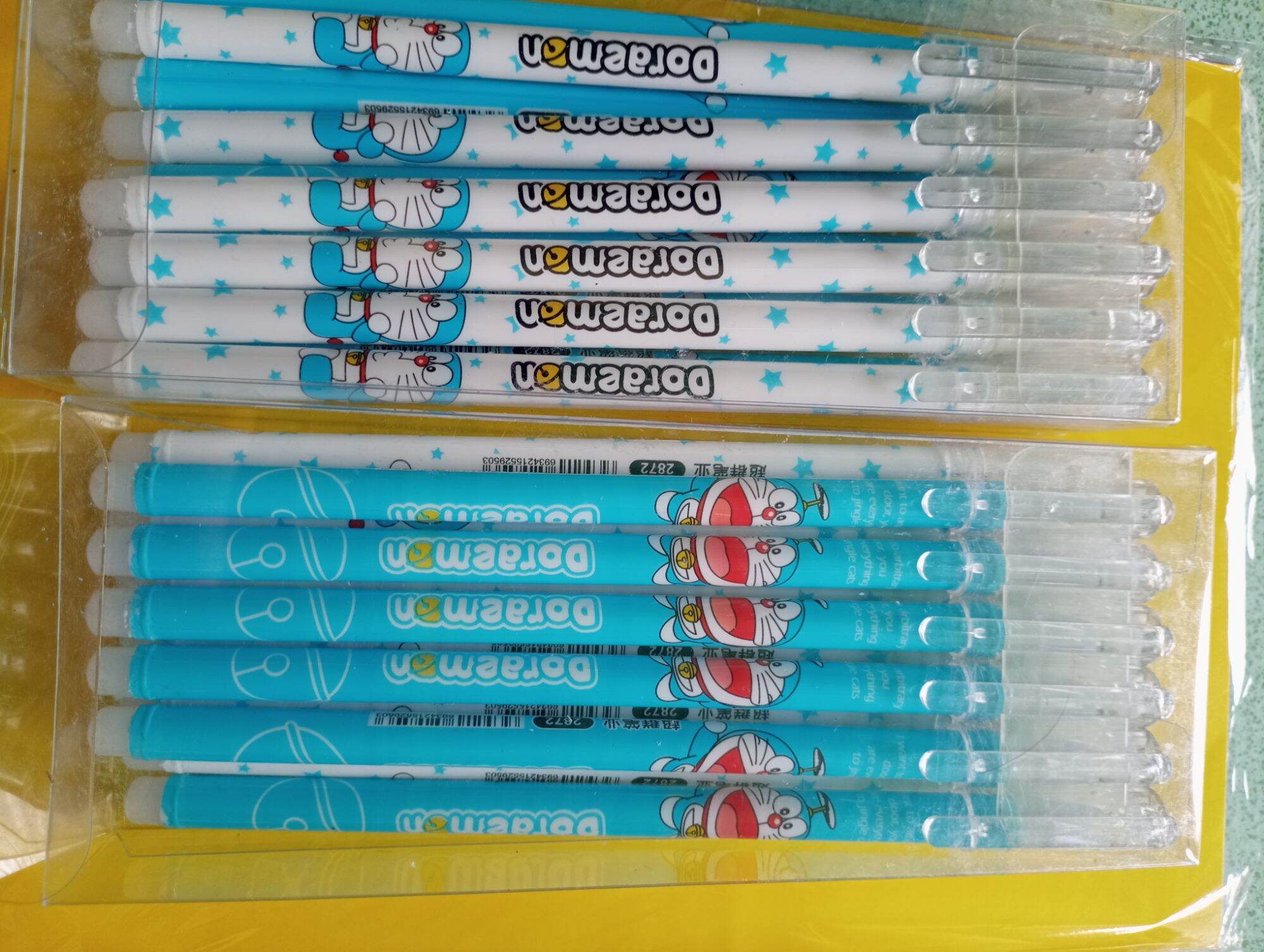 Bút gel doremon xóa được mực xanh- hộp 12 cây