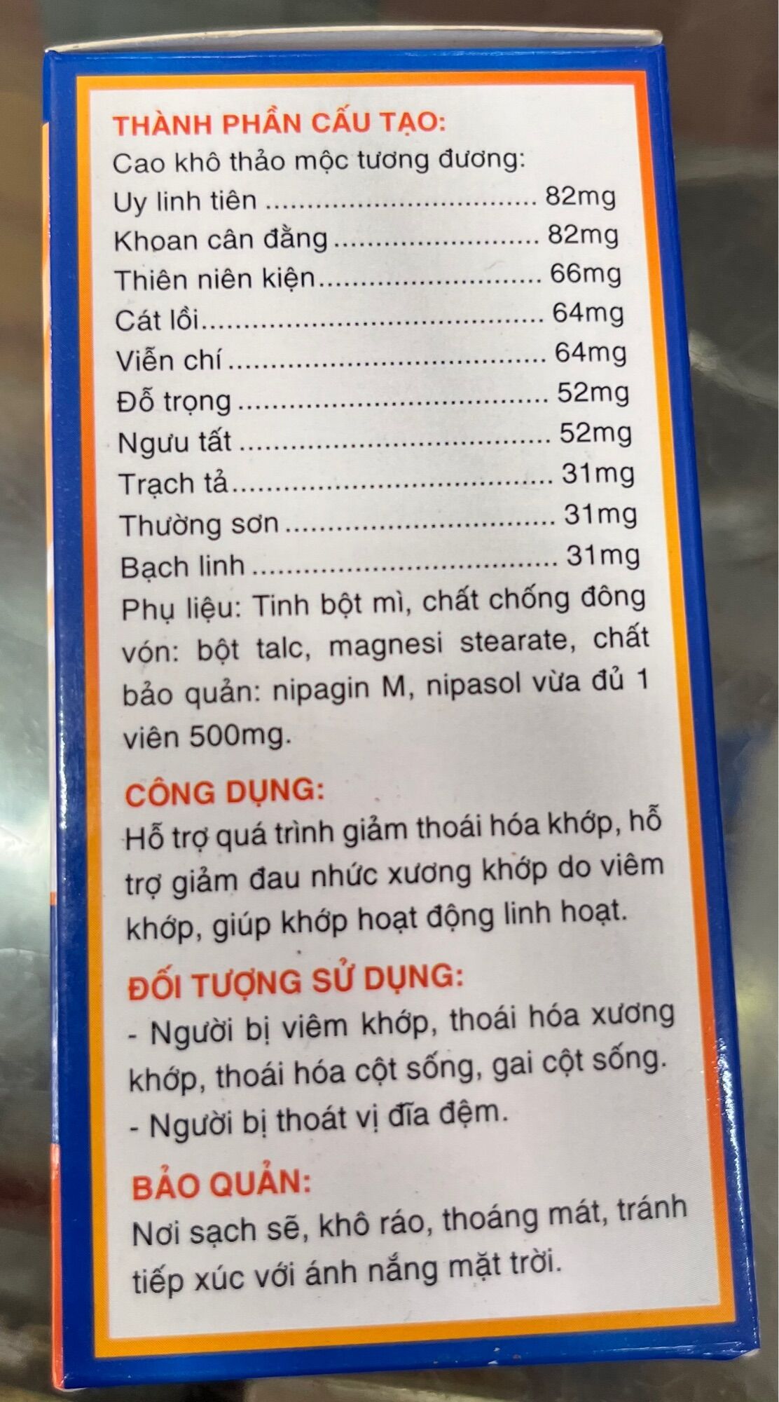 GAI CỐT HẢI PHONG - XƯƠNG KHỚP