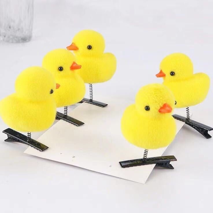Kẹp tóc mái hình con vịt siêu dễ thương
