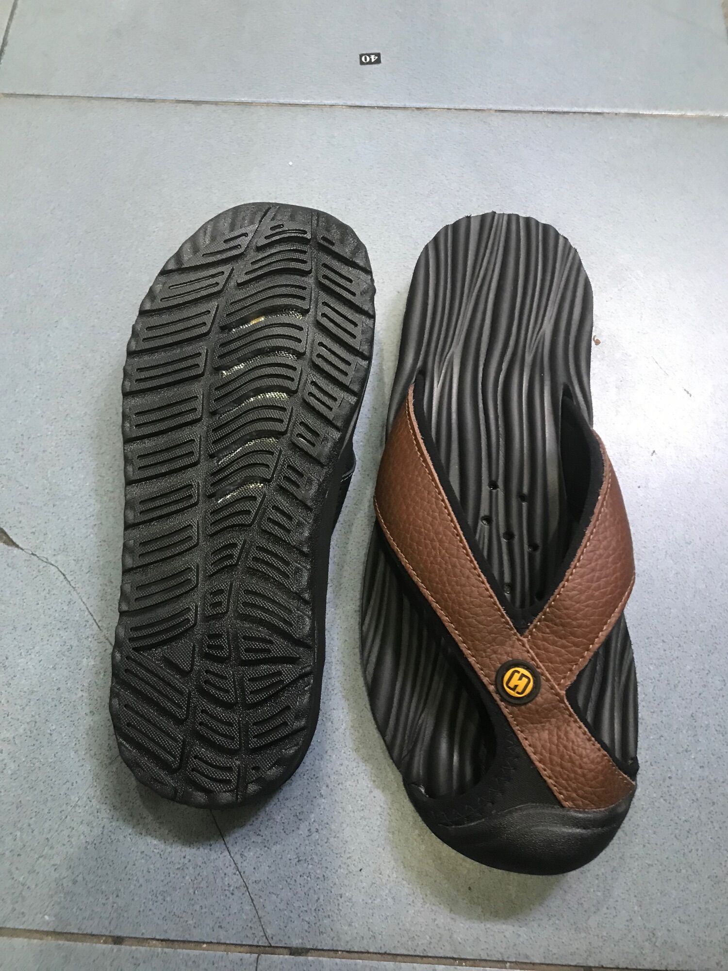 [HCM]Dép kẹp nam bích mũi da bò cao cấp