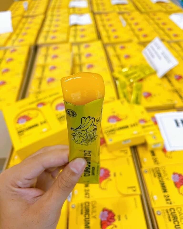 Thạch Nghệ Đông Trùng vị chuối Saffron Nano Curcumin