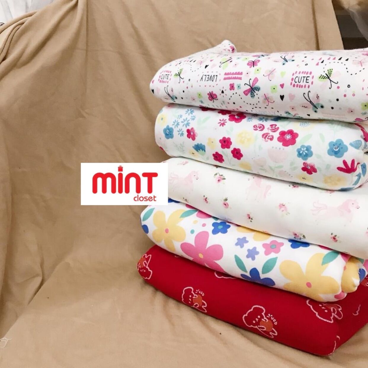 Vải thun cotton Hàn quốc cho bé