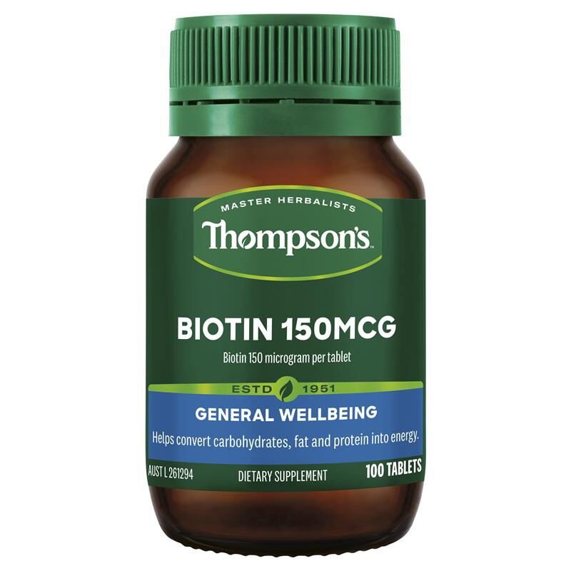 Thompson’s Biotin 150mcg 100 viên hỗ trợ mọc tóc