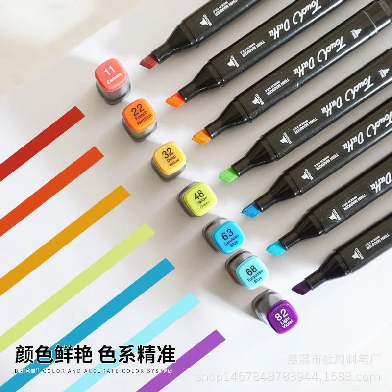 Bộ Bút Dạ 2 Đầu 48 Cây Marker Touch Cool
