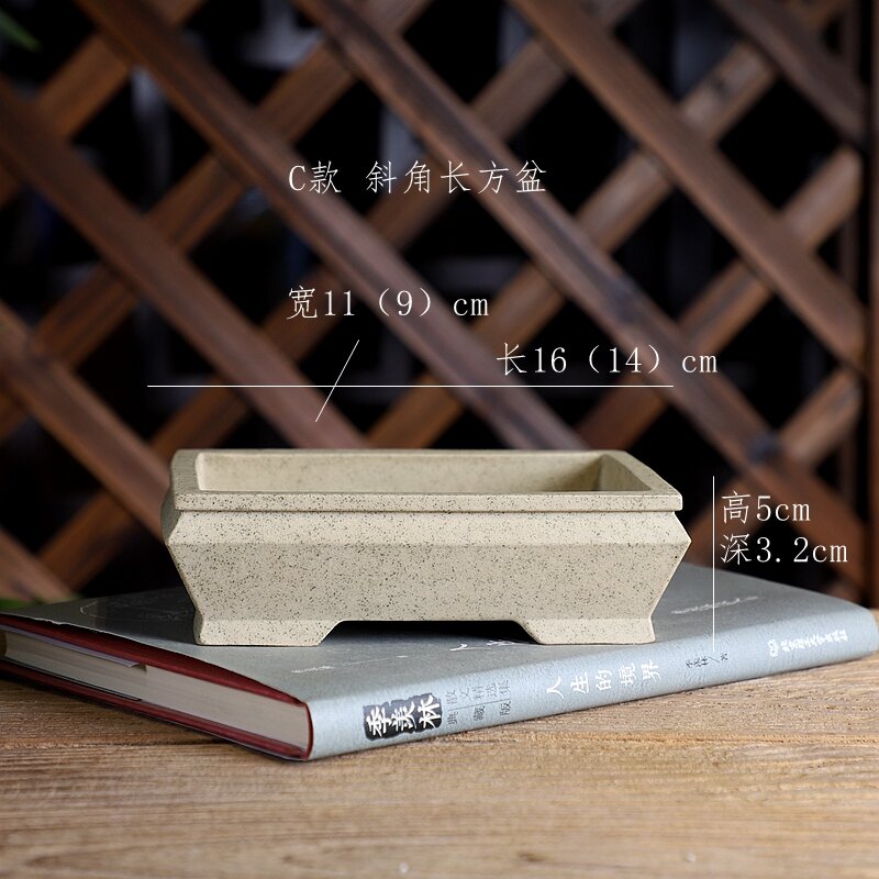 Chậu nhỏ giá đặc biệt dòng sản phẩm đất sét vừng chậu hoa nhỏ tử sa nghi hưng tuyển chọn ấm áp chậu bonsai thu nhỏ
