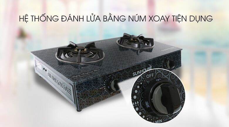 Bếp ga đôi Sunhouse Mama MMBB0787MT ( Like New)