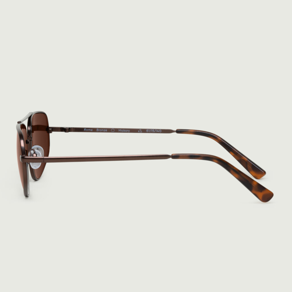 Kính Mát Gọng Phi Công Rome Bronze Hickory