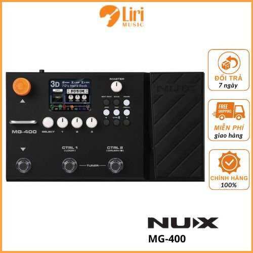 Phơ guitar điện Nux MG-400 Tặng kèm sound đi show- LiRi Music