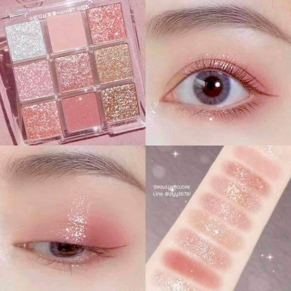 Phấn mắt 9 ô tone nâu tây