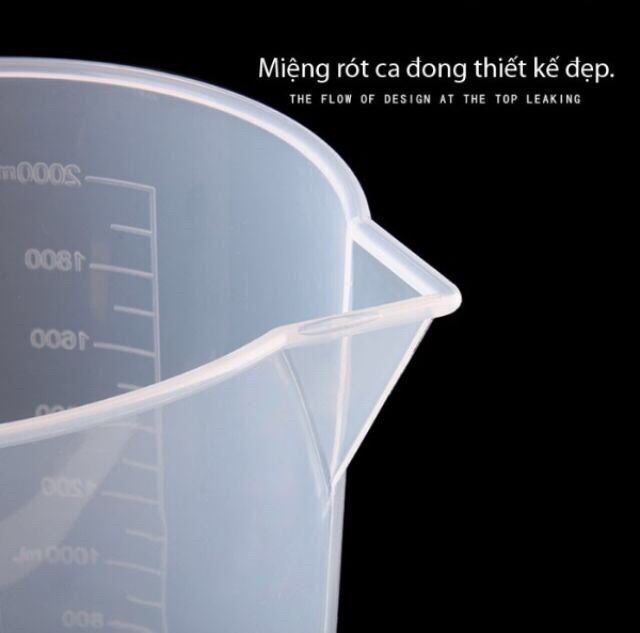 Ca nhựa 1l (1000ml) chia vạch rõ ràng