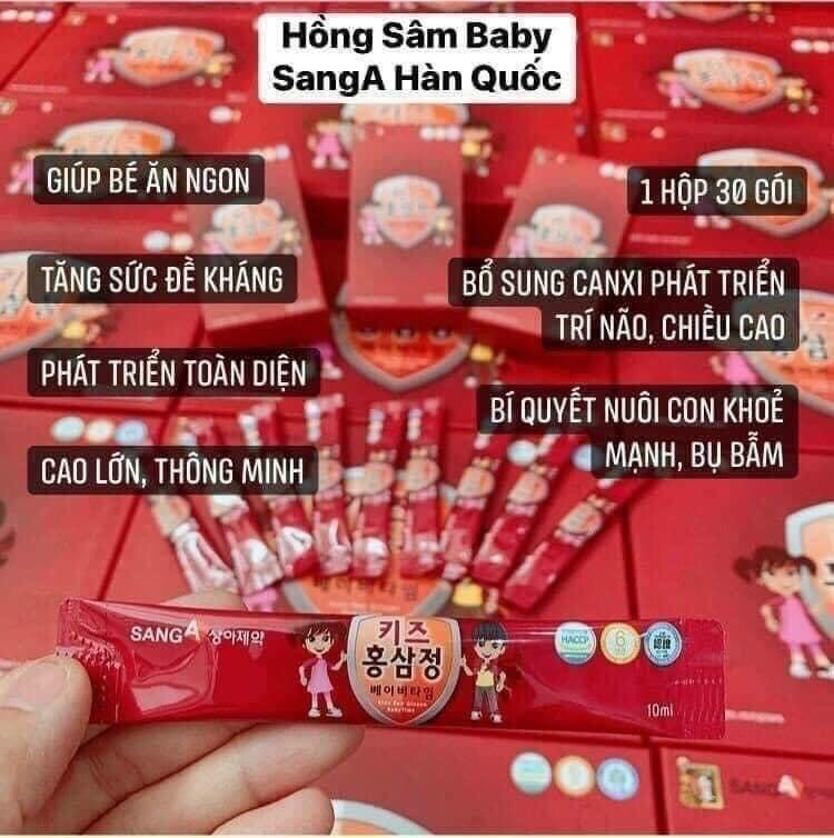 Hồng sâm baby sanga hàn quốc chính hãng