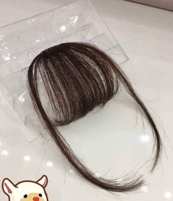 Tóc giả mái thưa tóc thật đẹp và tự nhiên