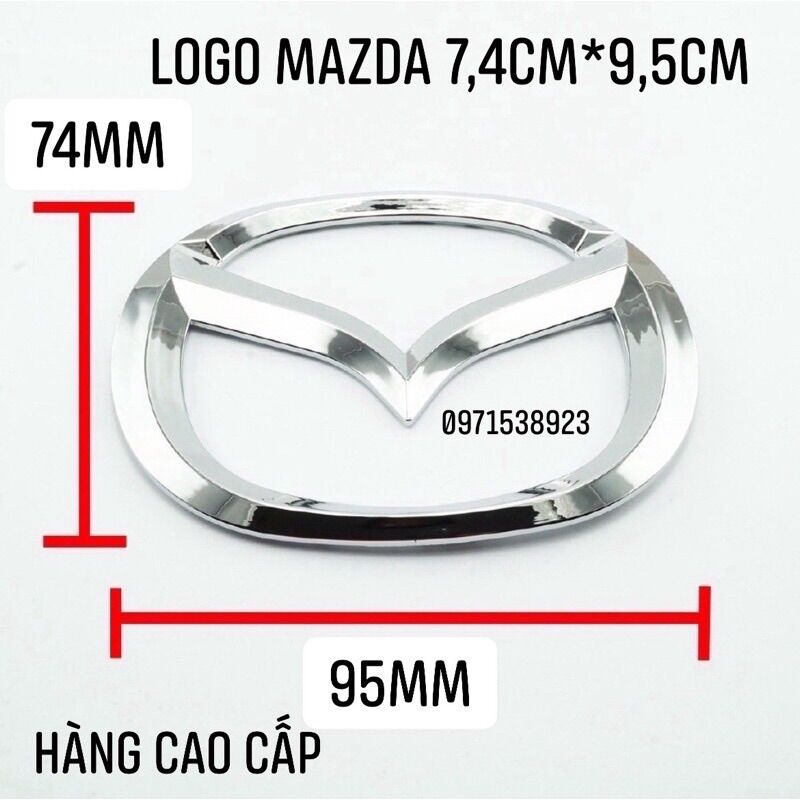 logo MAZDA dán thân xe hàng cao cấp nhiều kích thước