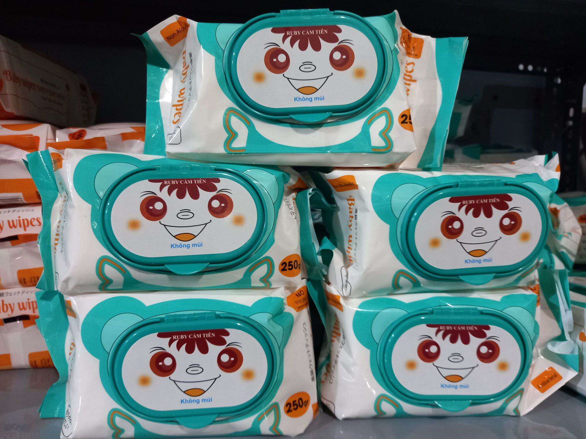KHĂN ƯỚT BABY WIPES 125 TỜ KHĂN DÀY TO KHÔNG MÙI
