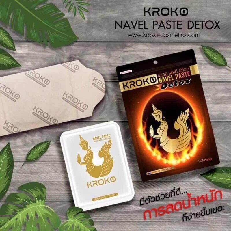 5 miếng dán tan mỡ KROKO Detox Thái Lan Navel Paste