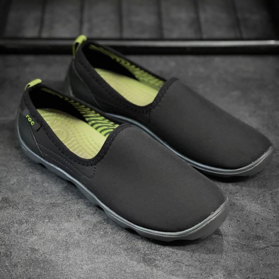 Giày vải Crocs Skimmer cho nữ (màu đen đế đen)