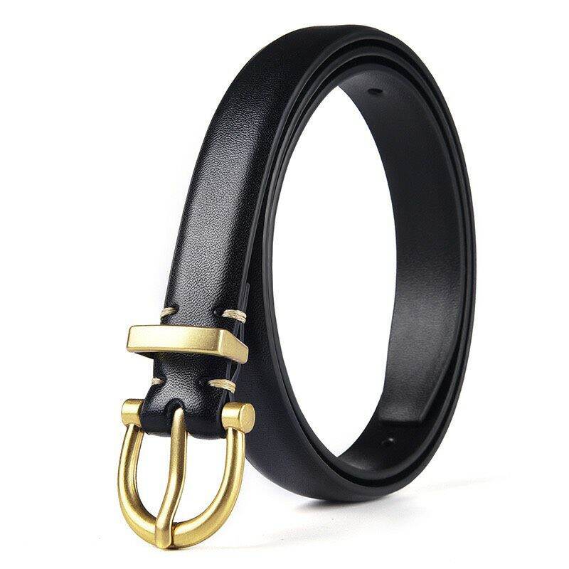 Dây nịt/ Thắt lưng da mặt basic dễ phối 2cm