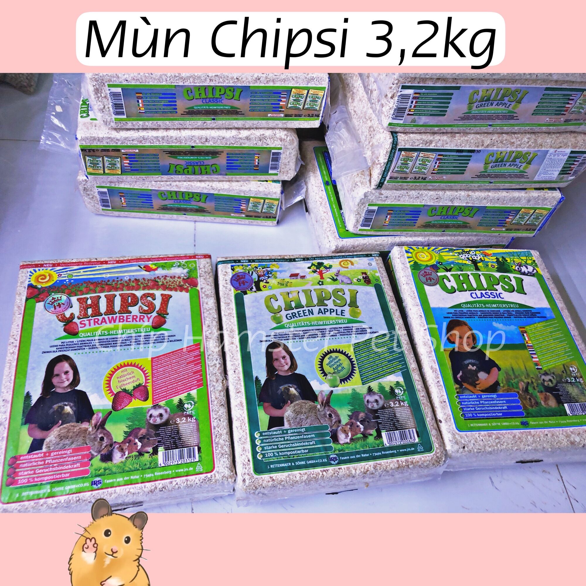 Mùn cưa Chipsi 3,2kg