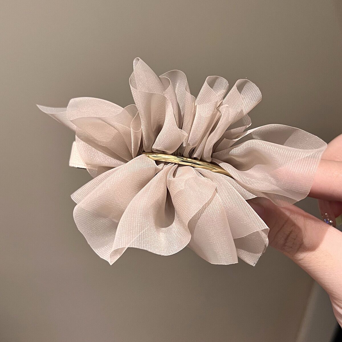 Kẹp Tóc Hoa Vải Chiffon Cao Cấp Thời Trang Hàn Quốc Cho Nữ