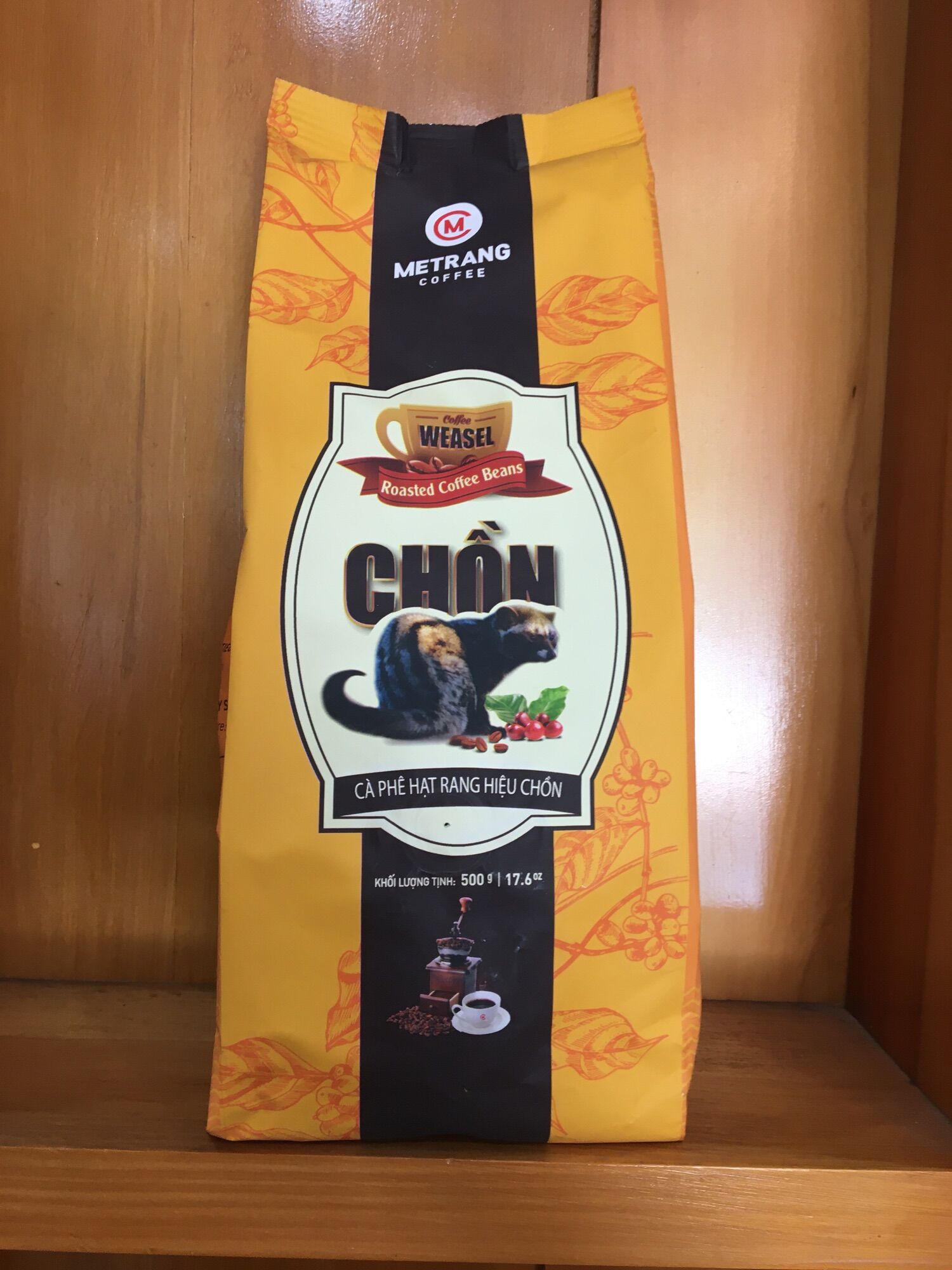 Cà phê chồn hạt Mê Trang 500g.