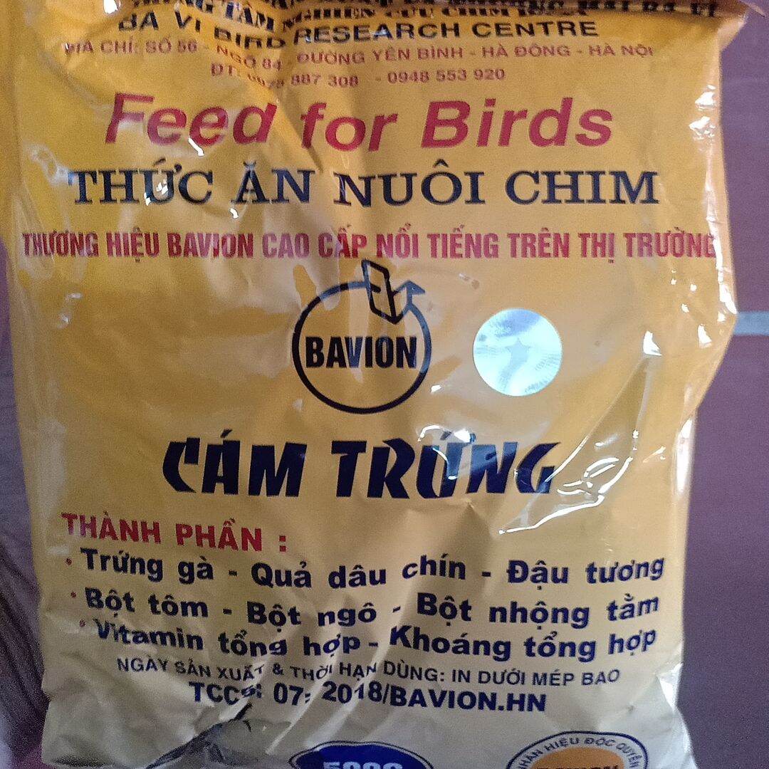 5 gói cám trứng tổng hợp ba vì loại 500g cung cấp đủ dinh dưỡng giúp chim khoẻ mạnh