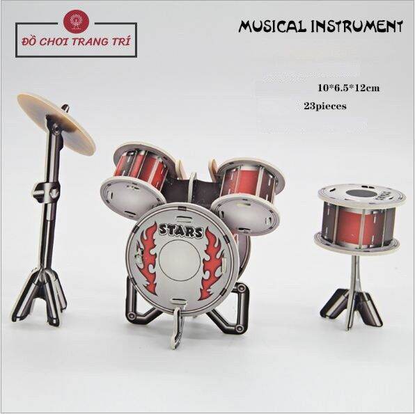 Mô hình lắp ráp 3d - đồ chơi cho bé - hình nhạc cụ