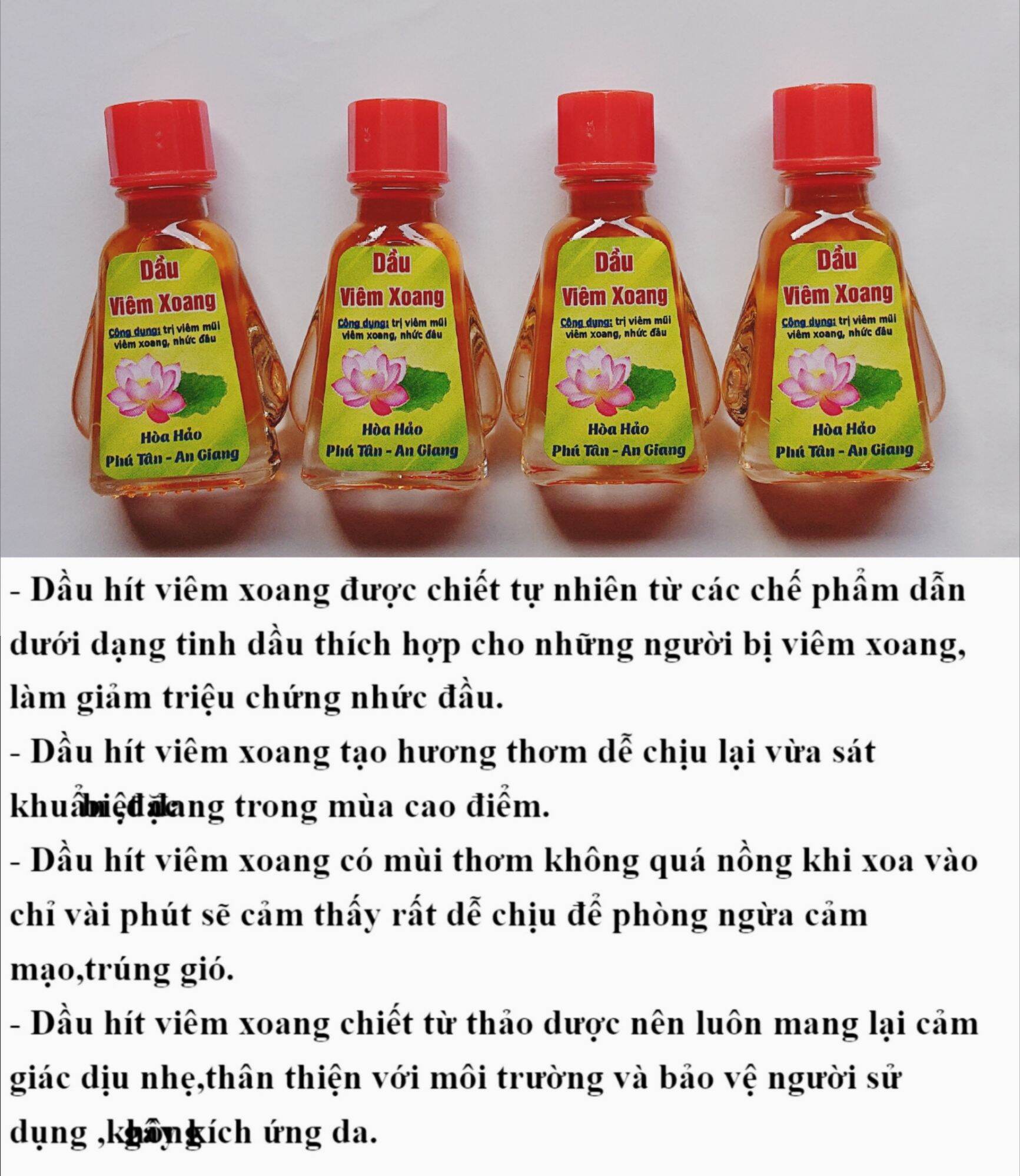 Dầu Hít Viêm Xoang Viêm Mũi Gia Truyền combo 5chai 3ml